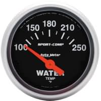 AutoMeter Water Temperature 100-250 Degrees Fahrenheit