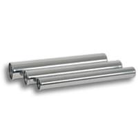 3in O.D. Universal Aluminum Tubing (18in long Straight Pipe) - Polished